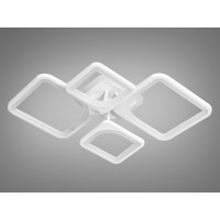 Світлодіодна люстра смарт світильник з пультом, 100Вт, білий Diasha 8060/2+2WHLED3colordimmer