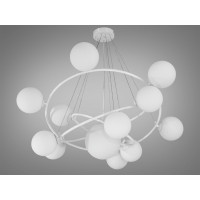 Люстра в зал в современном стиле белого цвета Diasha LQ7048/13AWH