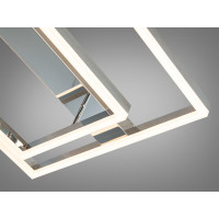Люстра стельова LED Diasha хром 72W пульт квадрати Diasha 2547HRdimmer