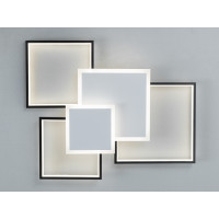 Світлодіодна стельова люстра білий чорний 100 Вт Diasha MX2250/3WH+BK