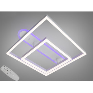 Стельова LED люстра чорна 84W димер пульт Diasha 2551WHLED3colordimmer