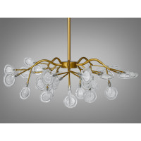 Декоративная люстра в зал 30 лампочки Diasha 886-30CGD