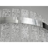 Чарівна підвісна кришталева світлодіодна люстра для спальні, 66W, хром Diasha 828/500CH