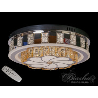 LED люстра потолочная с хрусталем 48см Diasha 1103/3