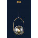 Светильник люстра подвесная в стиле лофт шар Levistella 91640-1 BRZ+BK