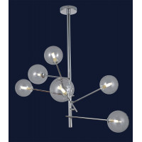 Люстра молекула светодиодная в стиле лофт Levistella 761LLP01-6 CR+CL