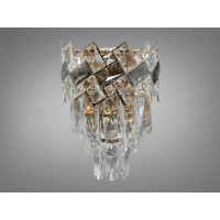 Вишукане класичне бра з кришталю на 2 лампи, золото Diasha 6309-BSGD