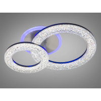 Стельовий світлодіодний смарт світильник з пультом, димером, 42W Diasha 2203/2BKLED3colordimmer