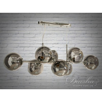 Люстра молекула в стиле лофт со стеклянным плафоном Diasha 933-8HR Люстра молекула в стиле лофт со стеклянным плафоном Diasha 933-8HR