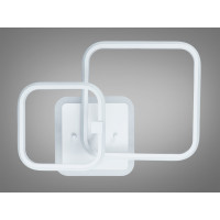 Стельова LED люстра Квадрати біла 85W димер Diasha 2525/2WHLED3colordimmer