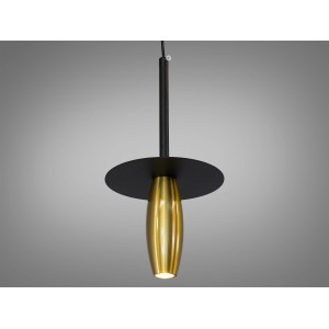 Підвісний світильник-туба GU10 чорний хром Diasha QY-H1173YB