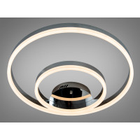 Світлодіодна люстра кільця хром 58 Вт вимикач Diasha 2538HRdimmer