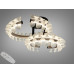 Стельова LED люстра шампань 80W з пультом 14м² Diasha 2511/500+400CG