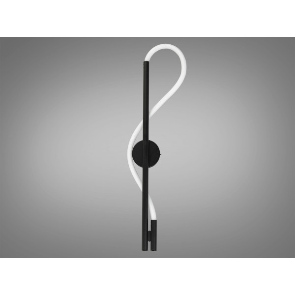 Функціональний світлодіодний настінний світильник Шланг, 14W, чорне бра Diasha SY9607-BK