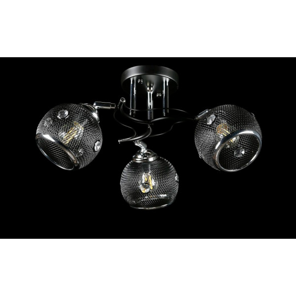 Люстра с плафонами  L06444/3 (BLACK+CHROME) Splendid-Ray
2598