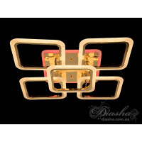 Потолочная led люстра квадрат с пультом Diasha A8060/4+1G LED 3color dimmer 