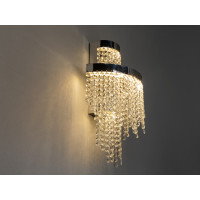 Стильний LED настінний світильник нічник, 18 Вт, хром Diasha 376-BCH