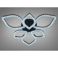 Стельова світлодіодна люстра Diasha чорна 105 Вт Diasha MX4773/3+3BK