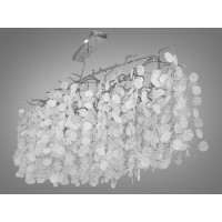 Люстра в зал на 18 ламп, хром Diasha 602-L1800CH