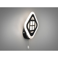 Футуристичний світлодіодний настінний світильник в спальню, 18W, чорний Diasha A8190/1BK