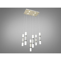 Світлодіодна люстра Diasha 1015-6CR+WH хром білий 48W підвіс Diasha 1015/6CR+WH