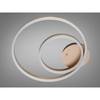 Люстра LED Diasha золото 2 кільця 58Вт димер Diasha 2538Gdimmer