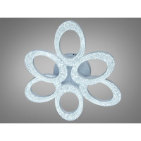 Стельова LED люстра біла 60 Вт 6 кілець пульт Diasha S5607/3+3WH
