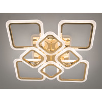 Сучасна LED люстра з підсвічуванням, димером, 115W, хром Diasha HA8060/4+4GLED3colordimmer