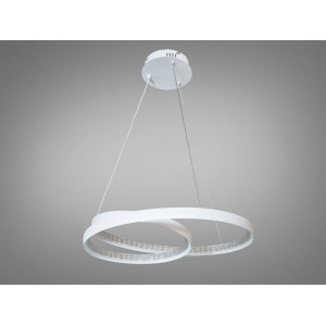 Сучасна світлодіодна чорна люстра підвіс, 72W Diasha 7536/500WH