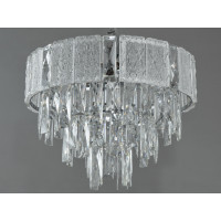 Люстра підвісна Diasha 327-400CH хром кришталева 5 ламп 40 см Diasha 327-400CH