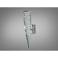 Унікальний настінний кришталевий LED світильник, 15W, золото Diasha 531/1B-400CH