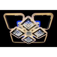 LED люстра светильник с пультом и подсветкой Linisoln 2723-4+4A CH