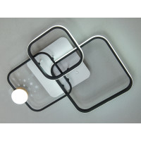 Світлодіодна стельова люстра смарт Diasha MX2988 чорний білий 50 Вт пульт CCT 3200 6000K димування Diasha MX2988-3SWH+BK