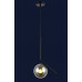 Светильник люстра подвесная в стиле лофт шар Levistella 9163814-1 BK+BK