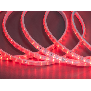 LED стрічка 220в, 120 шт/м, герметична, 12мм, червоний Diasha P220-2835-120-RED-65-12