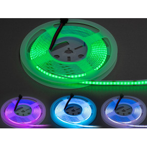 Світлодіодна стрічка 12В, 840діодів на метр, 10мм, RGB Diasha P12-COB-840-RGB-20-10