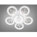 Стельова LED люстра біла 5+1 кільця 95 Вт RC Diasha 8135/5+1WHLED3colordimmer