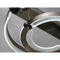 Сучасна LED люстра з пультом, диммером і підсвічуванням, 72W Diasha 5219/500+300
