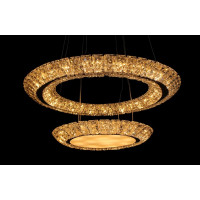 LED люстра со стразами круглая Linisoln 6127