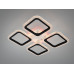 Стельова LED люстра чорна 55W пульт димер 4 мод Diasha AS8170/4BKLED3colordimmer