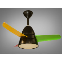 Люстра вентилятор с пультом Diasha 6380BK