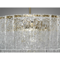 Дизайнерська підвісна люстра зі кришталевими елементами, 10 ламп, бронза Diasha 816/600BR