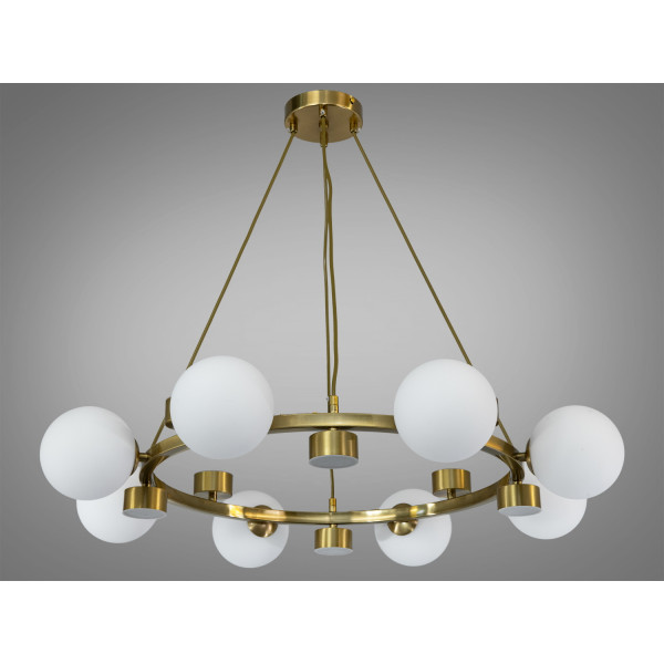 Підвісна люстра чорна матові скляні кулі лофт мінімалізм Diasha LQ7131/8+8BR