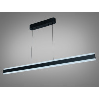 Світлодіодна лінійна люстра підвіс над столом, 40 Вт, сіра Diasha XH1003/1200BK