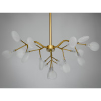 Люстра декоративная  18 лампочки, золота люстра Diasha 886-18AGD