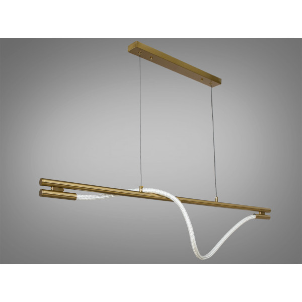 Сучасна світлодіодна люстра на тросах Мотузка, 15W, бронза  Diasha 9609-L1200GAB