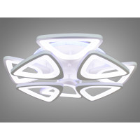 Лед люстра в спальню потолочная с пультом 150W Diasha S8118/4+4 LED 3color dimmer