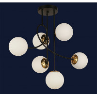 Люстра молекула Levistella  752L7914-6 BK+WH