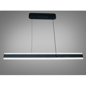 Лінійна світлодіодна люстра підвіс для ресторанів, 50W, сіра Diasha XH1003/1000BK