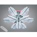 LED люстра хром пульт димер 95 Вт 9 елементів Diasha S25106/6+3HRLED3colordimmer